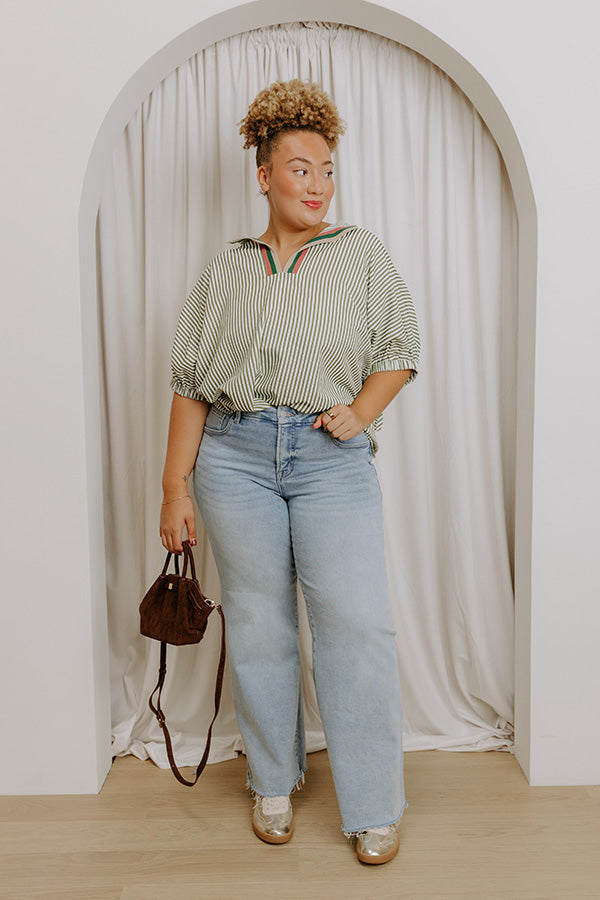 RISEN Calliope Low-Rise Wide Leg Jeans Curves Image 1