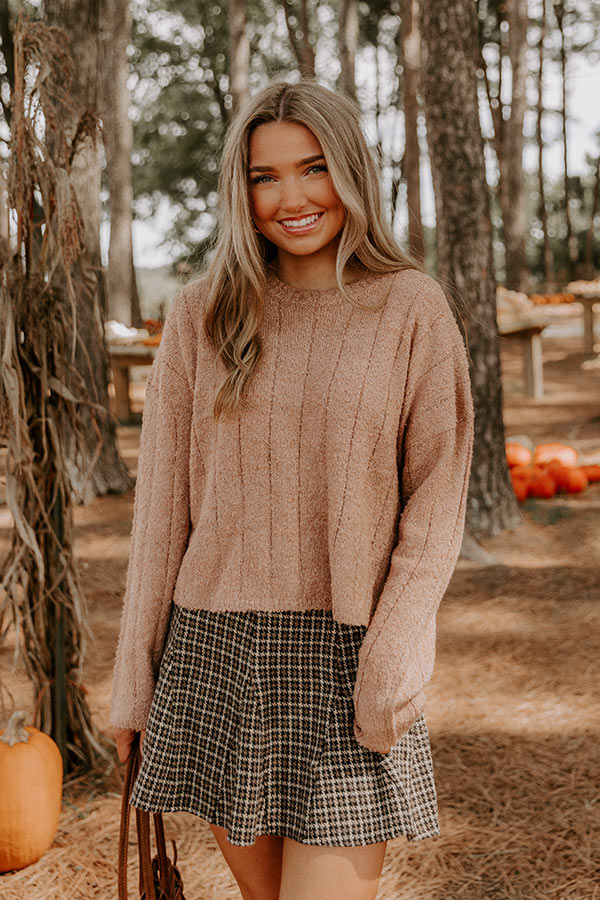 Sunday Snuggle Knit Sweater in Iced Mocha Image 2