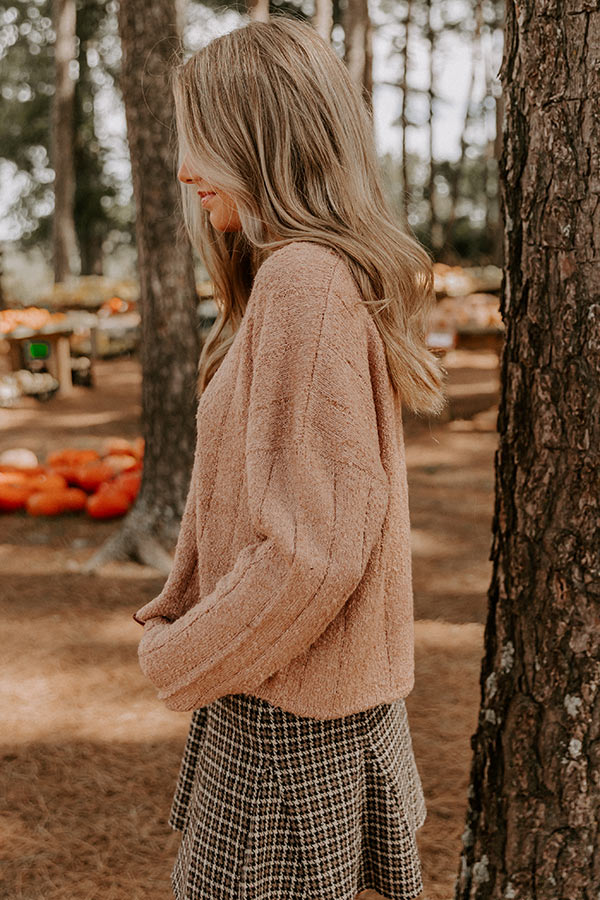 Sunday Snuggle Knit Sweater in Iced Mocha Image 5