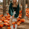 Snuggle Season Knit Cardigan in Hunter Green Image 1