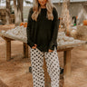 Cozy Embrace Oversized Knit Sweater in Black Image 1