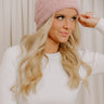 Barefoot Dreams CozyChic Ribbed Beanie in Teaberry Image - 1