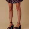 The Vixen Faux Suede Platform Heel in Chocolate Image - 1