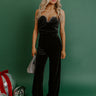 Glitz and Glam Velvet Wide Leg Jumpsuit Image - 1