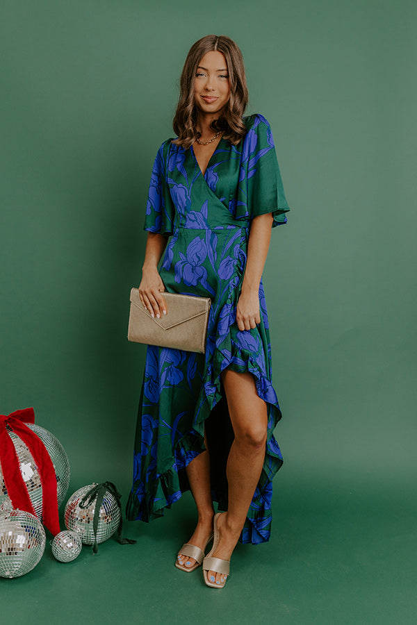 everlasting impression maxi wrap dress Maxi Wrap Dress Eleanor L / Pure Red