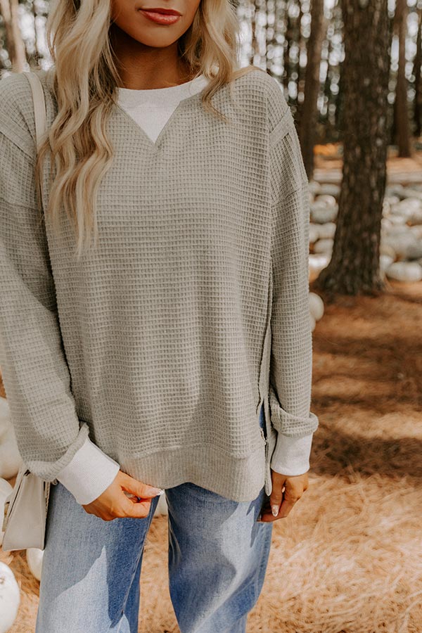 Pinewood Warmth Waffle Knit Top Image 4