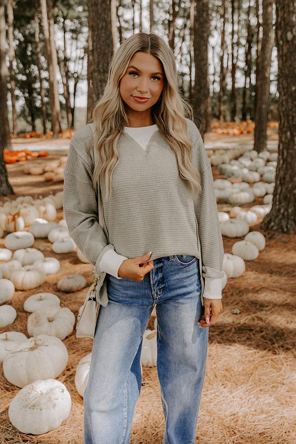 Pinewood Warmth Waffle Knit Top Image 3