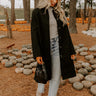 Madison Avenue Muse Boucle Button Down Coat in Black Image 1