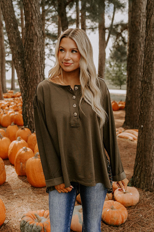 Storybook Feels Henley Top Image - 2