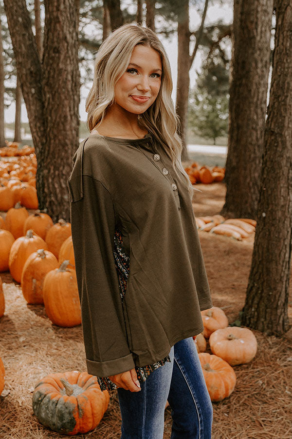 Storybook Feels Henley Top Image - 5