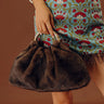 Keala Plush Purse in Dark Chocolate Image - 1