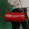 Rachel Faux Leather Purse in Red Image 1