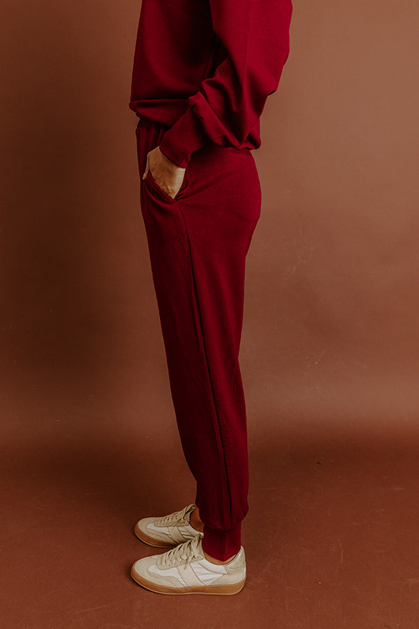 Cozy Jet Setting High Waist Joggers Image - 4