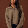 Nantucket Chill Knit Cardigan in Mocha Image - 1