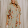 Champagne Whisper Floral Jacquard Mini Dress Image 1