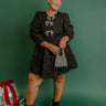 Better Bow-lieve It Jacquard Mini Dress Curves Image - 1