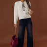 The Tracy High Waist Flares in Vintage Black Image - 1