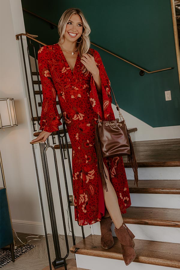Wild Romance Leopard Maxi Dress Image - 2
