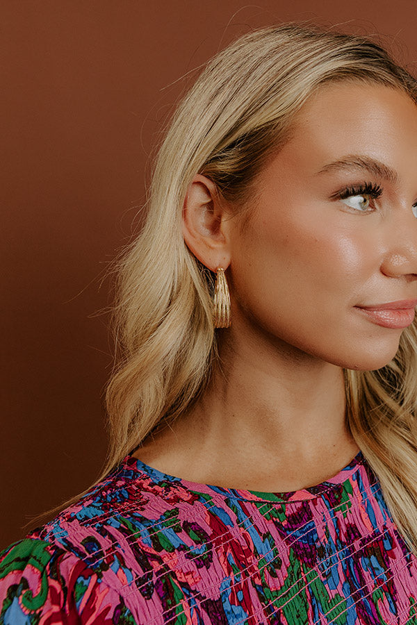 Secret Circle Hoop Earrings