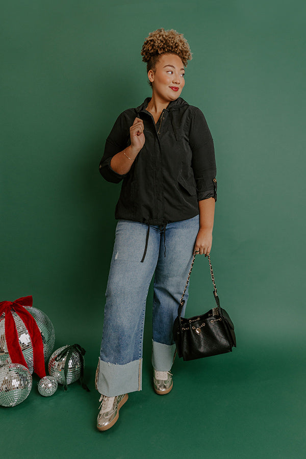 Fifth and Fall Lightweight Jacket in Black Curves