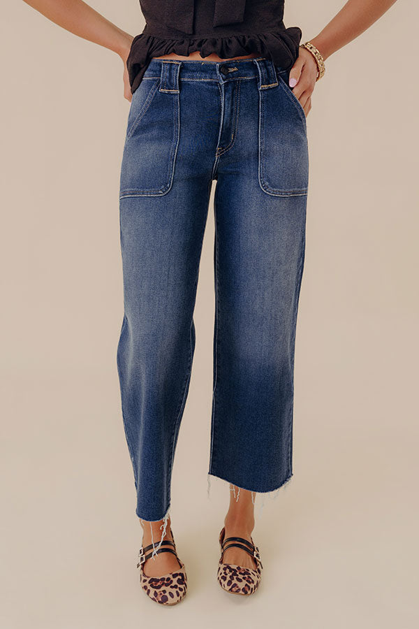 Just USA Lydia Midrise Petite Palazzo Wide Leg Jean Image - 1