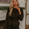 Kind Smile Satin Top in Black Image - 1