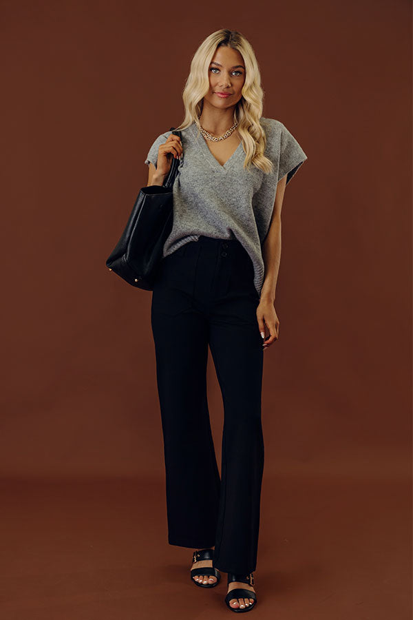 Storybook Charm Knit Vest Top in Grey Image - 1