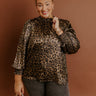 City Light Muse Metallic Leopard Top Curves Image - 1