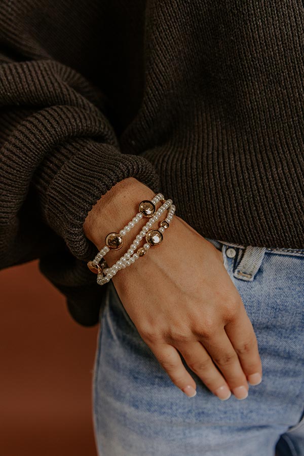 Graceful Smile Stretch Bracelet Set