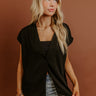 Chic Routine Oversized Vest Top in Black Image - 1