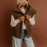 Brisk Stroll Puffer Vest in Chestnut Image - 1