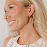 First Class Charm Cubic Zirconia Huggie Hoop Earrings Image - 1