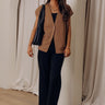 Chic Routine Oversized Vest Top in Mocha Image - 1