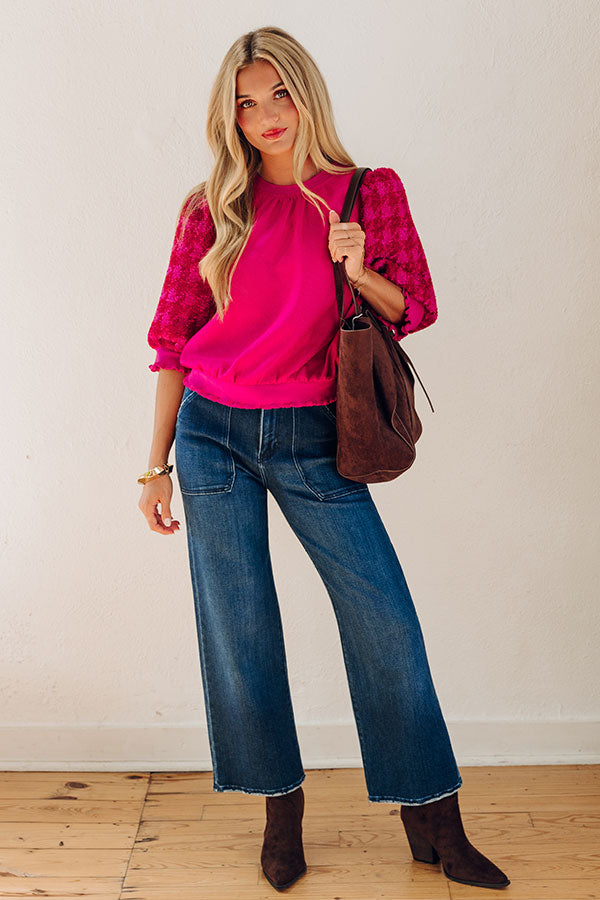 Toast To Fabulous Houndstooth Knit Top Image - 1