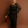 Twilight Muse Lace Maxi Dress in Black Curves Image - 1