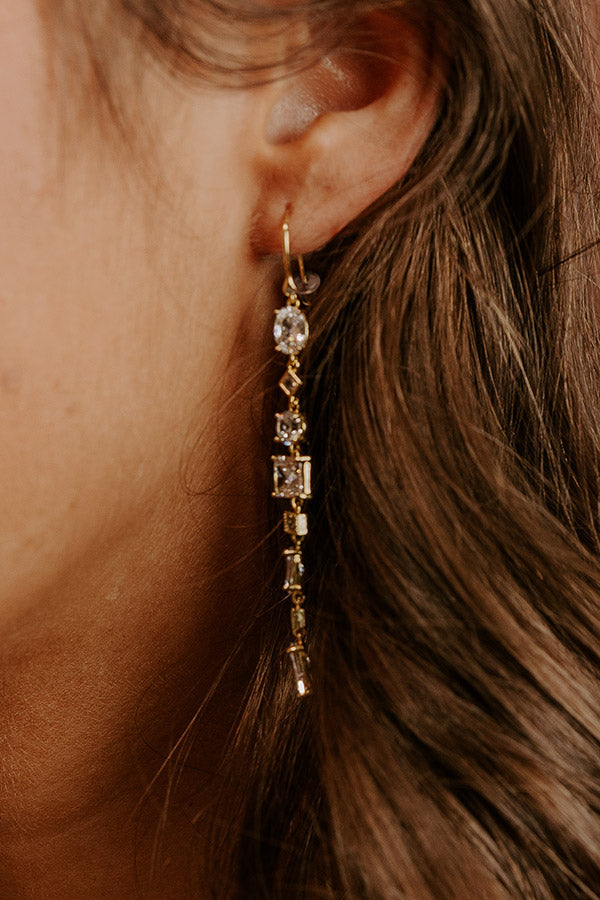 Red Carpet Chic Cubic Zirconia Dangle Earrings