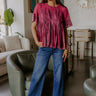 Delicate Daze Velvet Top in Vineyard Grape Image - 1