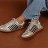 Stevie Faux Leather Metallic Sneaker in Silver Image - 1