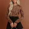 Downtown Chic Leopard Knit Cardigan Image - 1