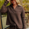 Cozy Cues Sweatshirt in Chestnut Image - 1