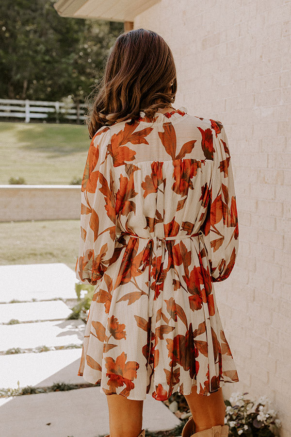 Beautiful Blooms Chiffon Mini Dress Beautiful Blooms Chiffon Mini Dress