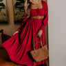 Feeling Graceful Midi Dress in Wine Image - 1
