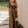 Chic And Grateful Velvet Burnout Maxi Dress Image - 1