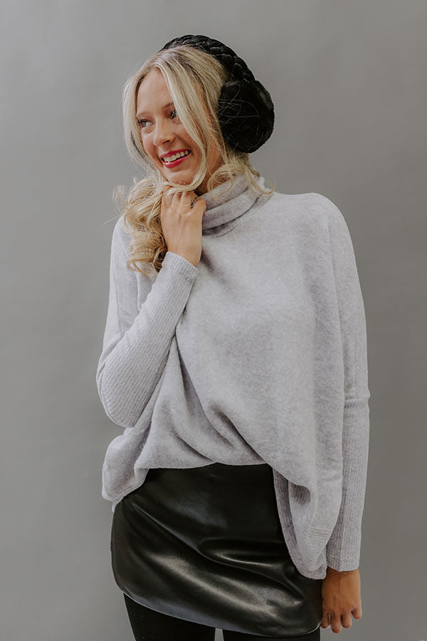 Fireside Cuddles Sweater in Grey