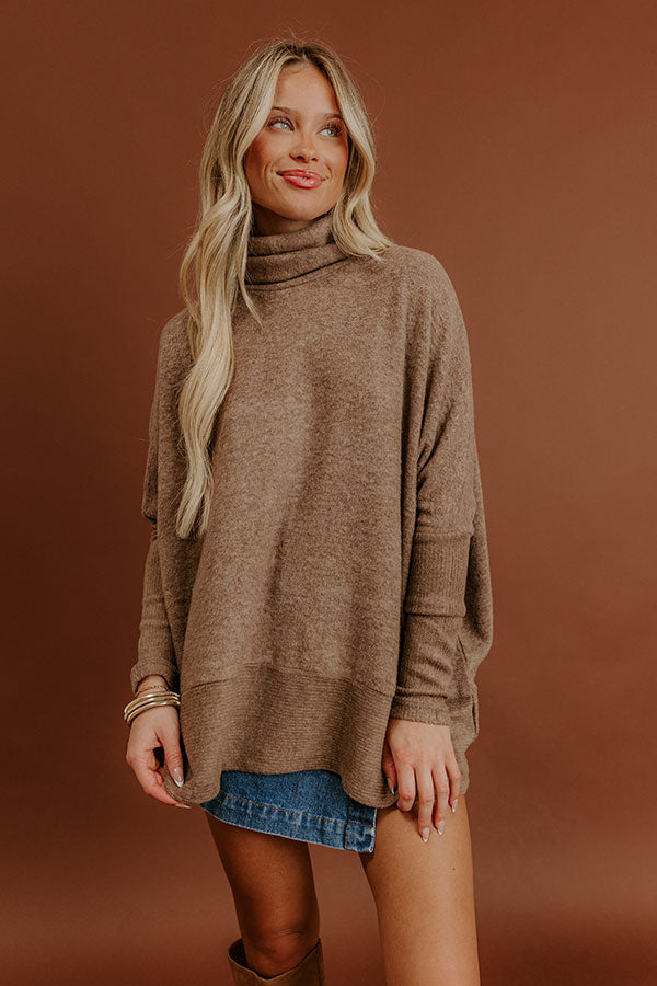 Fireside Cuddles Sweater in Mocha Image - 4