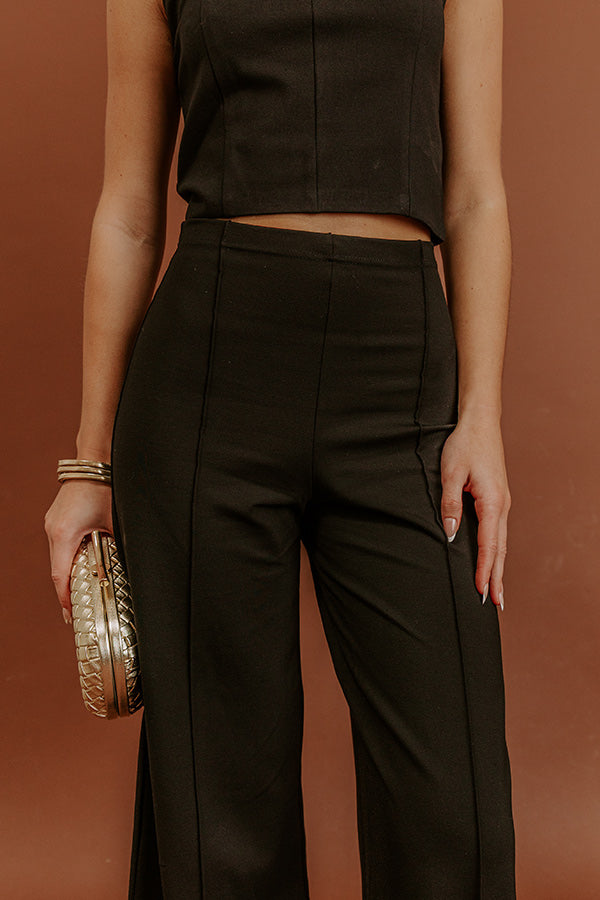 Cocktails First High Waist Wide Leg Pants Image - 3