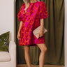 Kiss Of Chic Floral Jacquard Mini Dress Image - 1