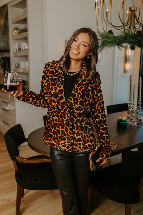 Velvet Kiss Leopard Blazer Image - 2