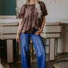 Delicate Daze Velvet Top in Chocolate Image - 1