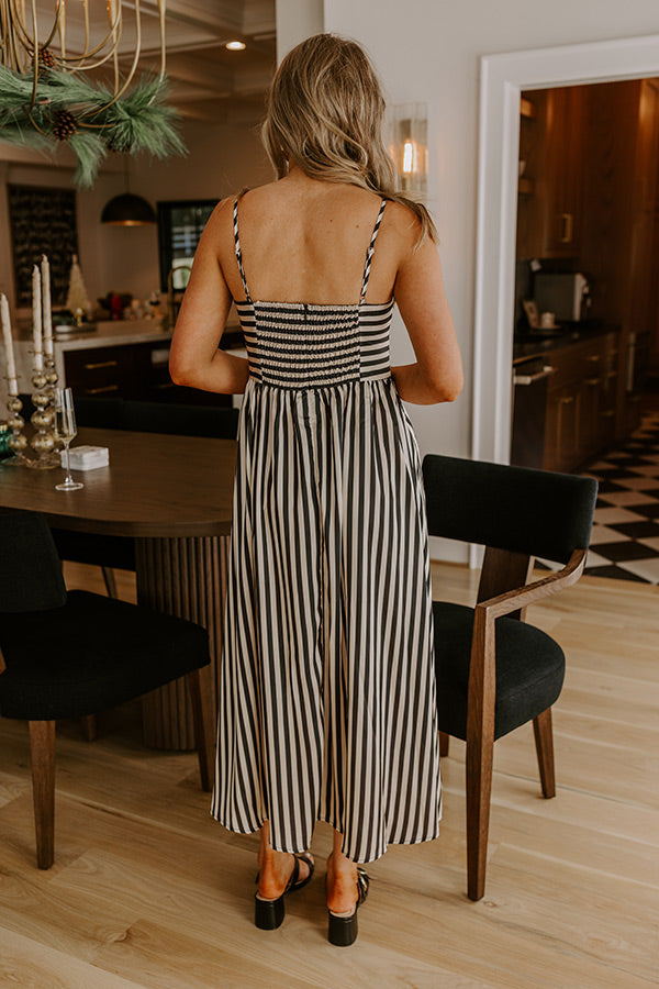 satin stripe dress STELLA DRESS - SATIN STRIPE